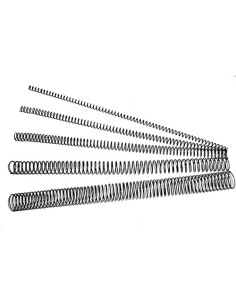 ESPIRAL METALICA paso 64 51  NEGRO 16 mm CAJA de 100