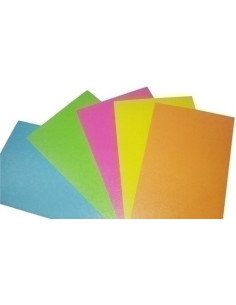 TAPA de ENCUADERNAR YOSAN CARTON GOFRADO FLUOR A3 09 mm VERDE CAJA de 50