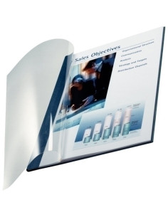 TAPA LEITZ impressBIND A4 FLEXIBLE TRANSP 14 mm C BLANCO CAJA de 10