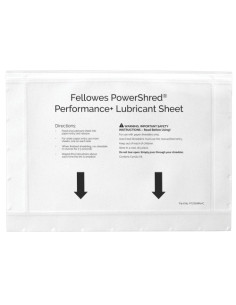 ACEITE para DESTRUCTORAS FELLOWES en HOJAS PACK DE 10