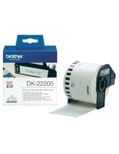 ETIQUETAS BROTHER CONTINUA PAPEL BLANCO  62 mm ROLLO 3048 m DK22205