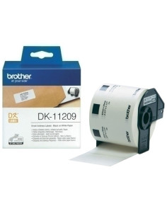 ETIQUETAS BROTHER PRECORTADA PAPEL BLANCO 29x62 mm ROLLO 800 udsDIRECCION PEQDK11209