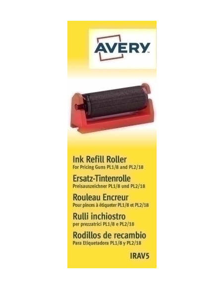 RECAMBIO RODILLO TINTA AVERY PARA ETIQUETADORAS PL18 Y PL218