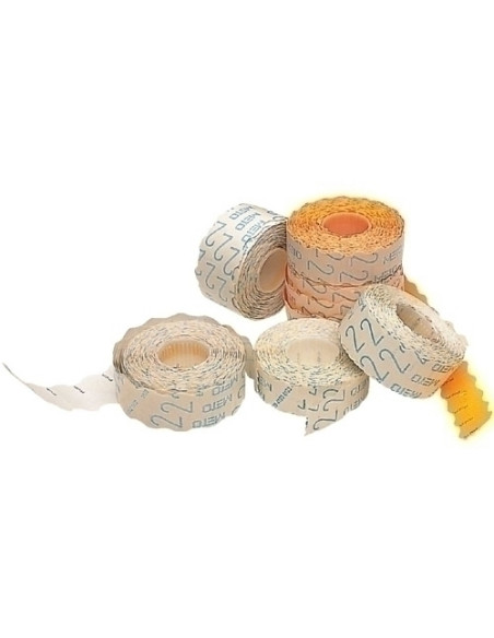 ETIQUETAS de PRECIOS METO N2 ADHNORMAL 26x16 mm BLANCO ROLLO 1200 uds