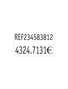ETIQUETAS de PRECIOS PRYSE ADHNORMAL 26x16 mm BLANCO ROLLO 1000 uds