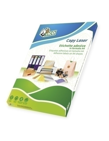 ETIQUETAS ADHIMPRTICO A4 COPY LASER CAJA 100h 70x25 mm 3600 udsLP4W-7025