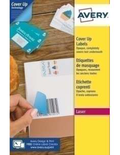 ETIQUETAS ADHIMPRAVERY A4 BLANCA CUBRIENTE LASER CAJA 25h 635x381 mm 525 udsL4613