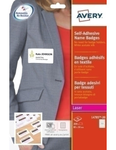 ETIQUETAS ADHIMPRAVERY A4 BLANCA IDENTIFICATIVOS ACETATO DE SEDA INKJETLASER CAJA 20h 80x50 mm 200 ud