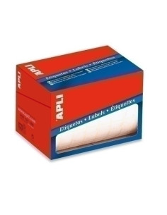 ETIQUETAS ADHMANUALES ROLLO APLI BLANCAS CROMOS  13x40 mm 2800 uds01681