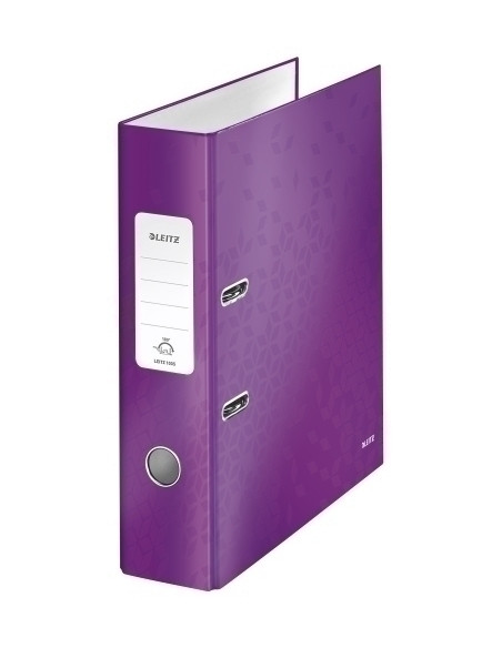 ARCHIVADOR palanca LEITZ WOW A4 180 80mm VIOLETA