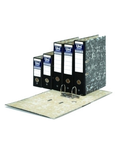 ARCHIVADOR palanca UNISYSTEM NOVOCLAS CARTON sin RADO 4 APAISADO 65mm NEGRO