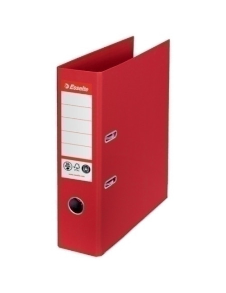 ARCHIVADOR palanca ESSELTE CO2 NEUTRAL N1 CARTON FORRADO A4 75mm ROJO VIVIDA