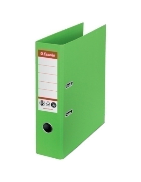 ARCHIVADOR palanca ESSELTE CO2 NEUTRAL N1 CARTON FORRADO A4 75mm VERDE VIVIDA