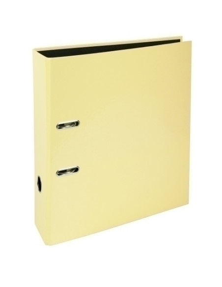 ARCHIVADOR palanca EXACOMPTA PREM TOUCH AQUAREL CARTON FORRADO RADO A4 80mm AMARILLO LIMON