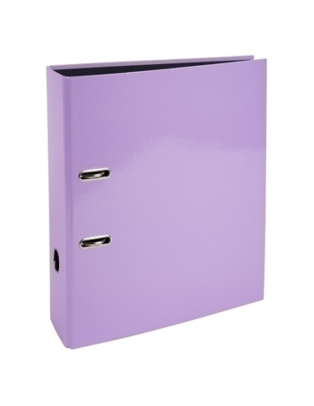 ARCHIVADOR palanca EXACOMPTA PREM TOUCH AQUAREL CARTON FORRADO RADO A4 80mm MALVA