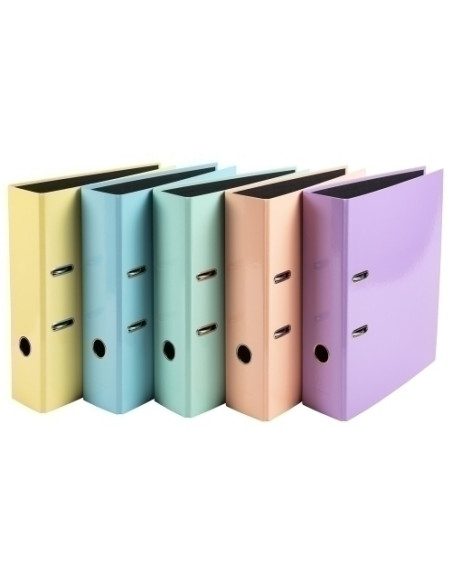 ARCHIVADOR palanca EXACOMPTA PREM TOUCH AQUAREL CARTON FORRADO RADO A4 80mm SURTIDO 5 colores