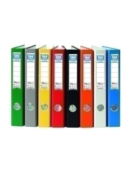 ARCHIVADOR palanca UNISYSTEM CARTON FORRADO RADO F 45mm GRIS