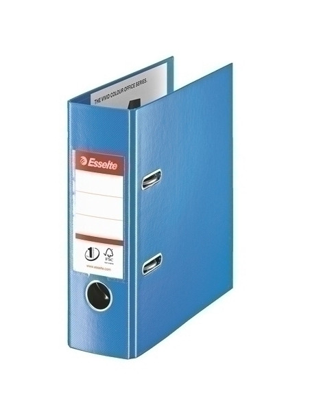 ARCHIVADOR palanca ESSELTE PLASTICO con RADO A5 75mm AZUL 46075
