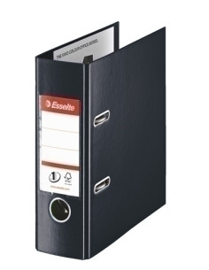 ARCHIVADOR palanca ESSELTE PLASTICO con RADO A5 75mm NEGRO 46076