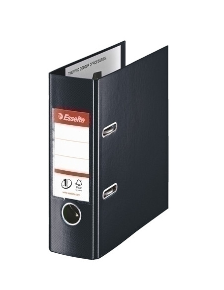 ARCHIVADOR palanca ESSELTE PLASTICO con RADO A5 75mm NEGRO 46076