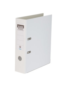ARCHIVADOR palanca ELBA FORRADO PVC RADO PLAST A4 80mm BLANCO 1049708