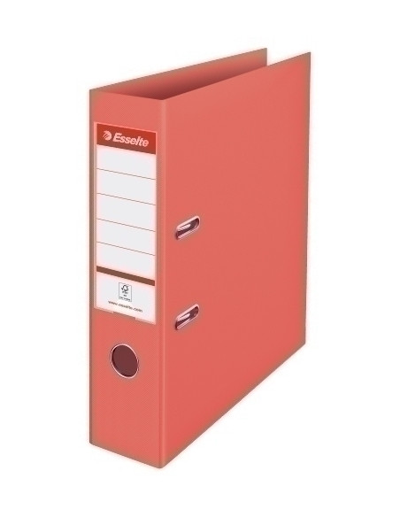 ARCHIVADOR palanca ESSELTE COLOUR BREEZE PLASTICO FORRADO con RADO A4 75mm CORAL