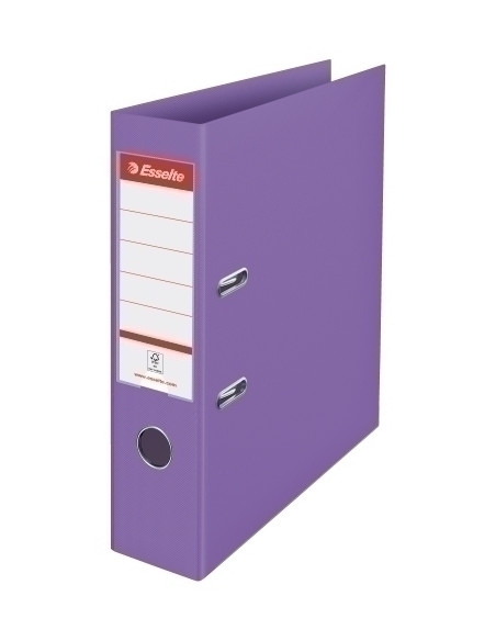 ARCHIVADOR palanca ESSELTE COLOUR BREEZE PLASTICO FORRADO con RADO A4 75mm MALVA
