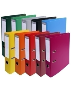 ARCHIVADOR palanca EXACOMPTA PREM TOUCH FORRADO PVC RADO A4 70mm SURTIDO VIVO10 col