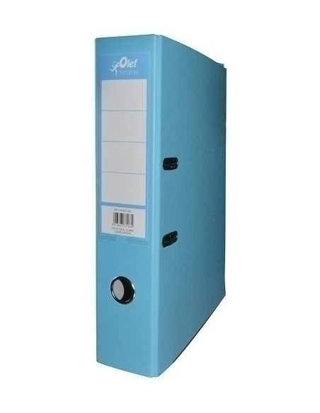 ARCHIVADOR palanca OLEF PLASTIFCOLOR A4 75mm AZUL CLARO