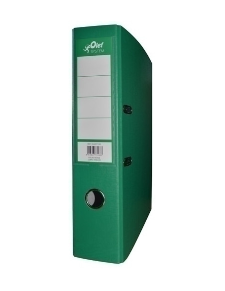 ARCHIVADOR palanca OLEF PLASTIFCOLOR A4 75mm VERDE