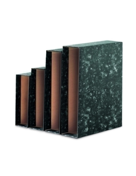CAJA para ARCHIVADOR UNISYSTEM NOVOCLAS 4 NATURAL 86mm NEGRO