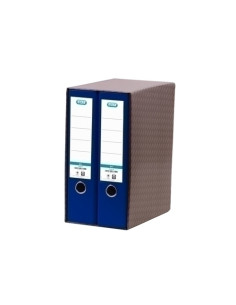 MODULO ARCHIVADORES palanca ELBA RADO TOP forrPP 2 udsA4 80mm AZUL