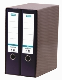 MODULO ARCHIVADORES palanca ELBA RADO TOP forrPP 2 udsA4 80mm NEGRO 1521706