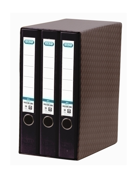 MODULO ARCHIVADORES palanca ELBA RADO TOP forrPP 3 udsA4 50mm NEGRO