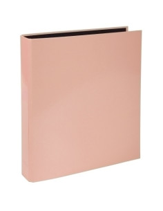 CARPETA de ANILLAS EXACOMPTA AQUAREL CARTON FORRADO A4 2 an 25mm CORAL