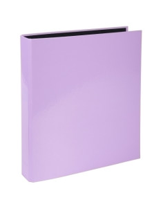 CARPETA de ANILLAS EXACOMPTA AQUAREL CARTON FORRADO A4 2 an 25mm MALVA