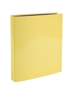 CARPETA de ANILLAS EXACOMPTA AQUAREL CARTON FORRADO A4 4 an25mm AMARILLO