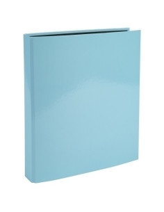 CARPETA de ANILLAS EXACOMPTA AQUAREL CARTON FORRADO A4 4 an25mm AZUL