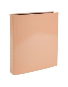 CARPETA de ANILLAS EXACOMPTA AQUAREL CARTON FORRADO A4 4 an25mm CORAL