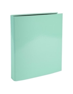 CARPETA de ANILLAS EXACOMPTA AQUAREL CARTON FORRADO A4 4 an25mm VERDE