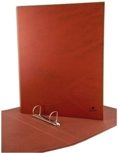 CARPETA de ANILLAS MARIOLA CARTON FORRADO SC F 4 anMIXTAS 25mm CUERO