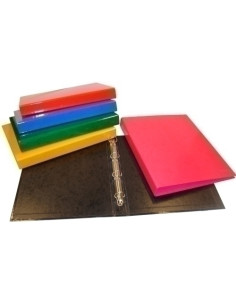 CARPETA de ANILLAS SARO CARTON FORRADO F 2 an25mm 7 colsurt