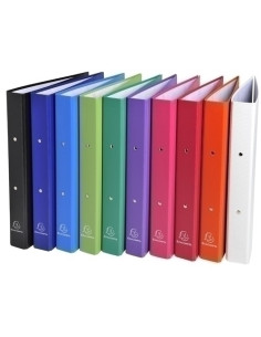 CARPETA de ANILLAS EXACOMPTA CARTON FORRADO A4 2 anREDONDA 30mm SURTIDO 10 col