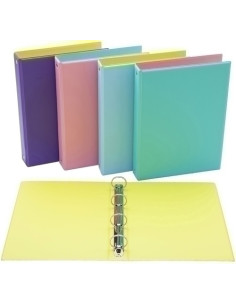 CARPETA de ANILLAS IBERPLAS PVC ESCOLAR F 4 an25mm FUN COLOR EXP 12