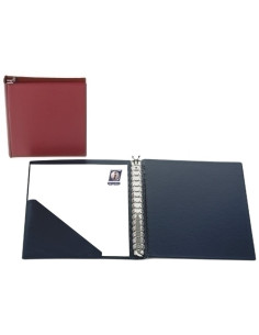 CARPETA de ANILLAS IBERPLAS PVC OFICINA F 16 an25mm ACOLCHADA AZUL