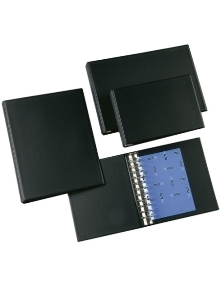 CARPETA de ANILLAS MULTIFIN ALFA PVC 3002 4 11 an39mm NEGRO