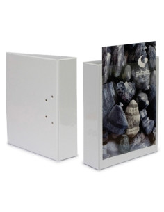 CARPETA CANGURO GRAFOPLAS PVC A4 2 anMIXTAS 40mm BLANCO