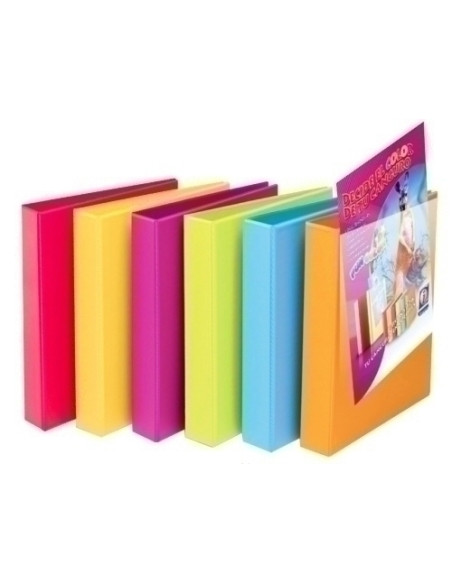 CARPETA CANGURO IBERPLAS PVC FUN COLOR A4 2 anMIXTAS 40mm colsurt