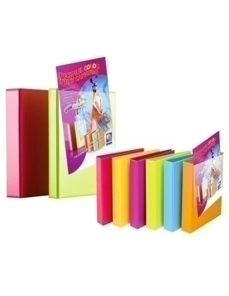 CARPETA CANGURO IBERPLAS PVC FUN COLOR A4 4 anMIXTAS 25mm colsurt