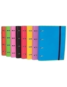 CARPEBLOC MARIOLA A4 4 an MIXTAS 25mm con RECAMBIO 100 hj 90g CUADRIC4x4 SURTIDO 8 col